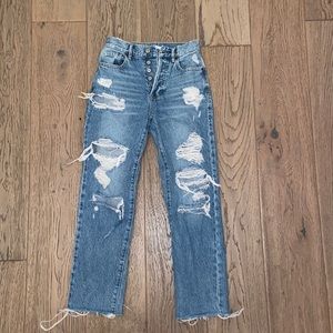 PacSun Medium High Waisted Straight Leg Jeans